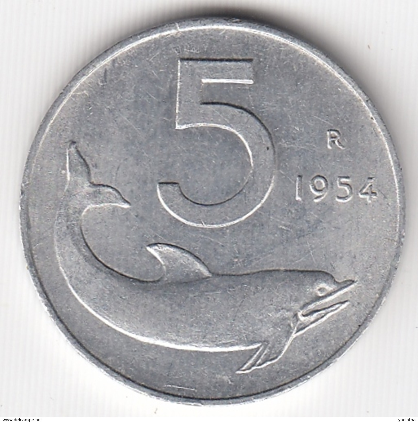 @Y@  Italié  5 Lire 1954          (4721) - 5 Lire