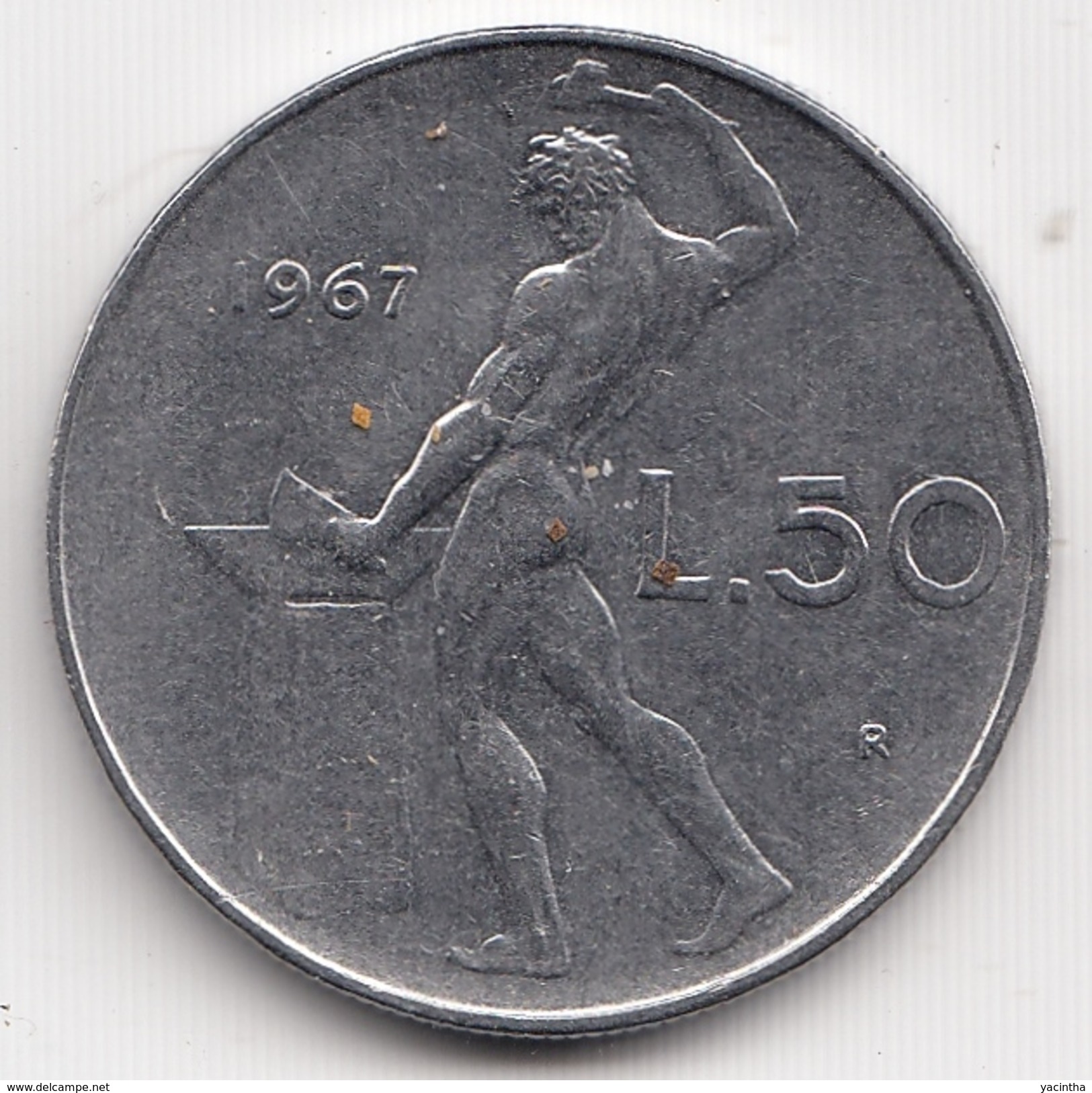 @Y@  Italië   50 Lire  1967         (4724) - 50 Lire