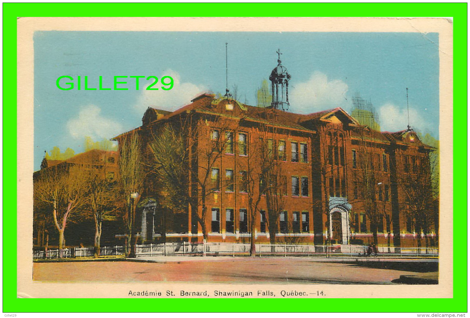 SHAWANIGAN, QUÉBEC - ACADÉMIE ST BERNARD, SHAWANIGAN FALLS - CIRCULÉE EN 1968 - PECO - - Trois-Rivières