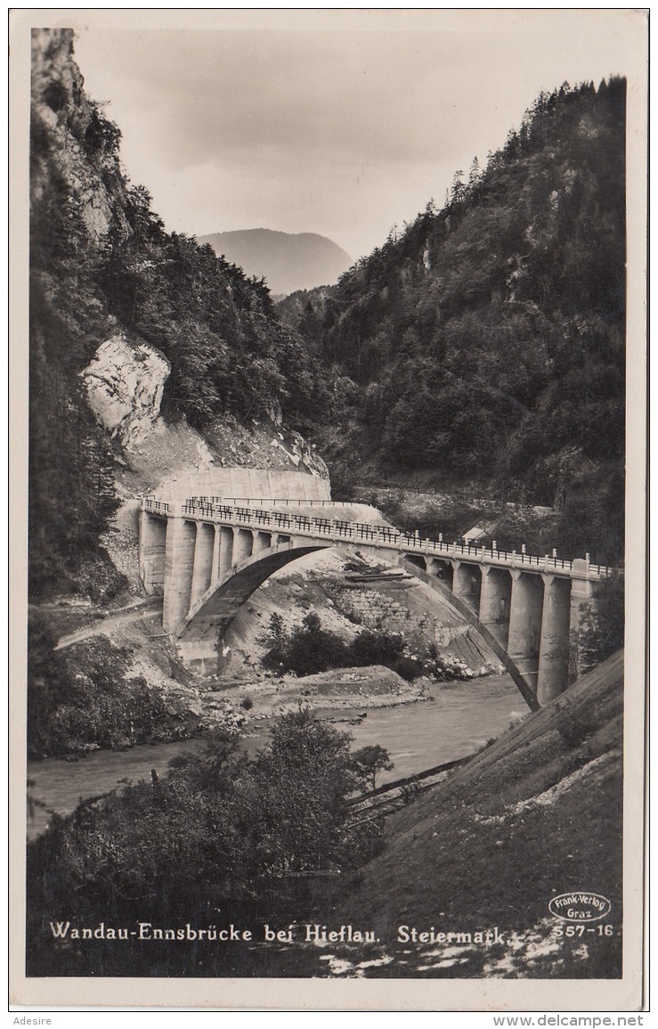 NACHPORTO ÖSTERREICH - 3 + 15 Gro Nachporto + 3 Gro Auf Ak Wandau Ennsbrücke Bei Hieflau Gel.1937 V.Hieflau N.Wien - Portomarken