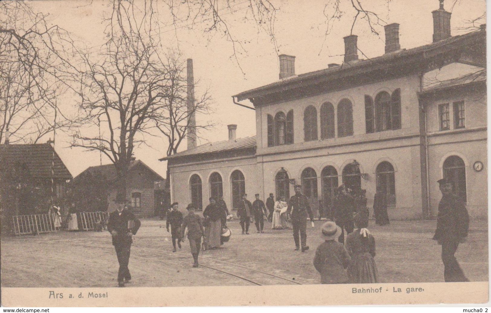 57 - ARS SUR MOSELLE - LA GARE - NELS SERIE 105 N° 160 - CARTE RARE - Ars Sur Moselle