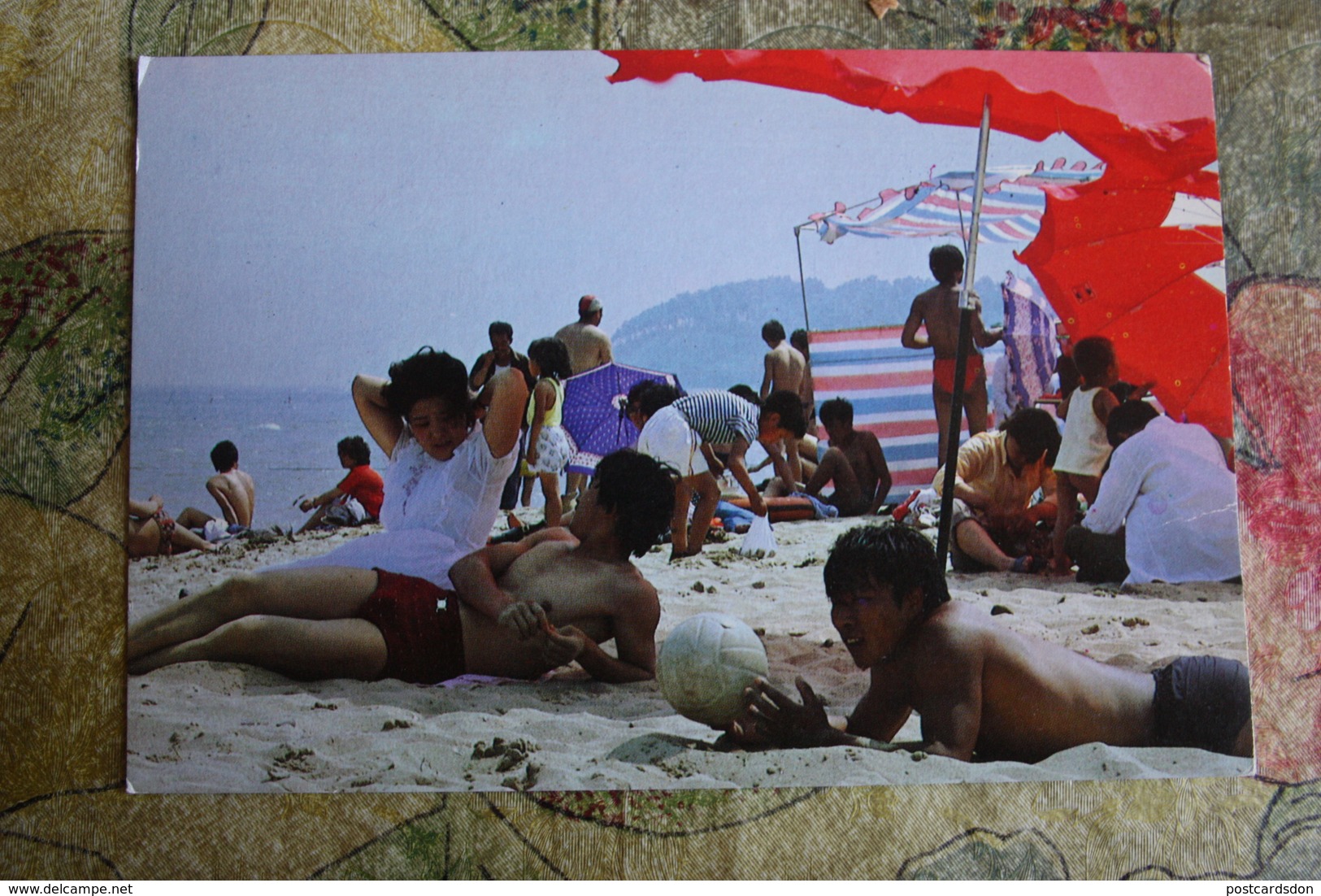 China. LAOLONGTOU Beach- Volleyball -OLD Postcard - Voleibol