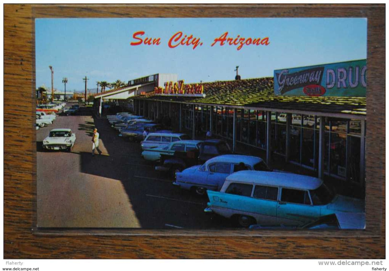 AZ Arizona SUN CITY Main Shopping Center Voitures Old Cars - Autres & Non Classés