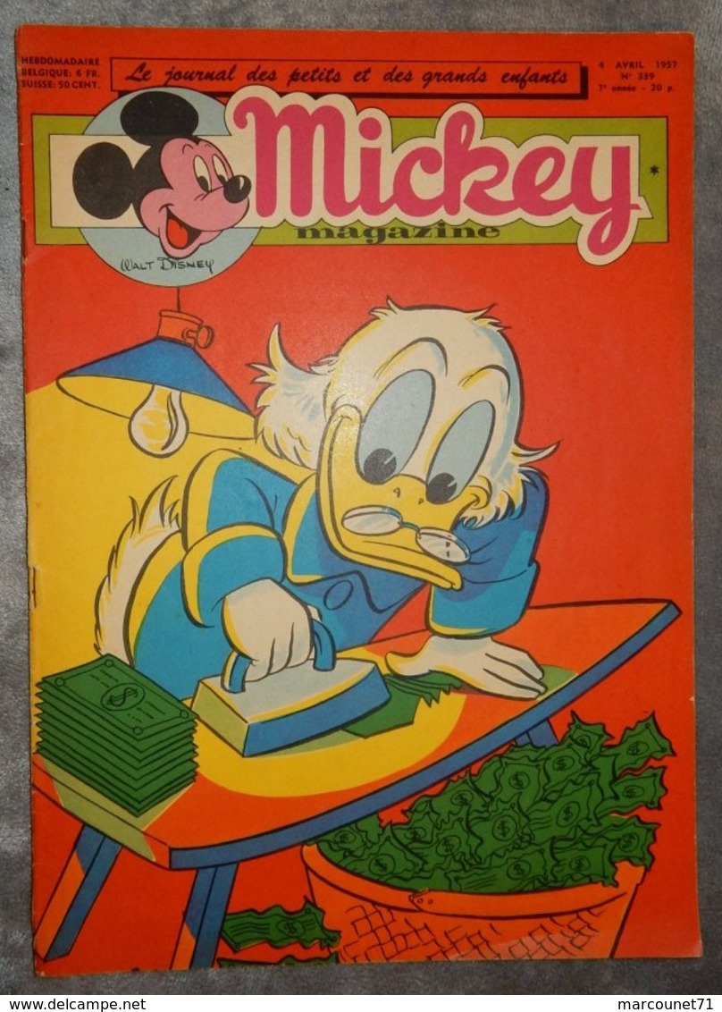 MAGAZINE MICKEY N°339 4 AVRIL 1957 - Other & Unclassified