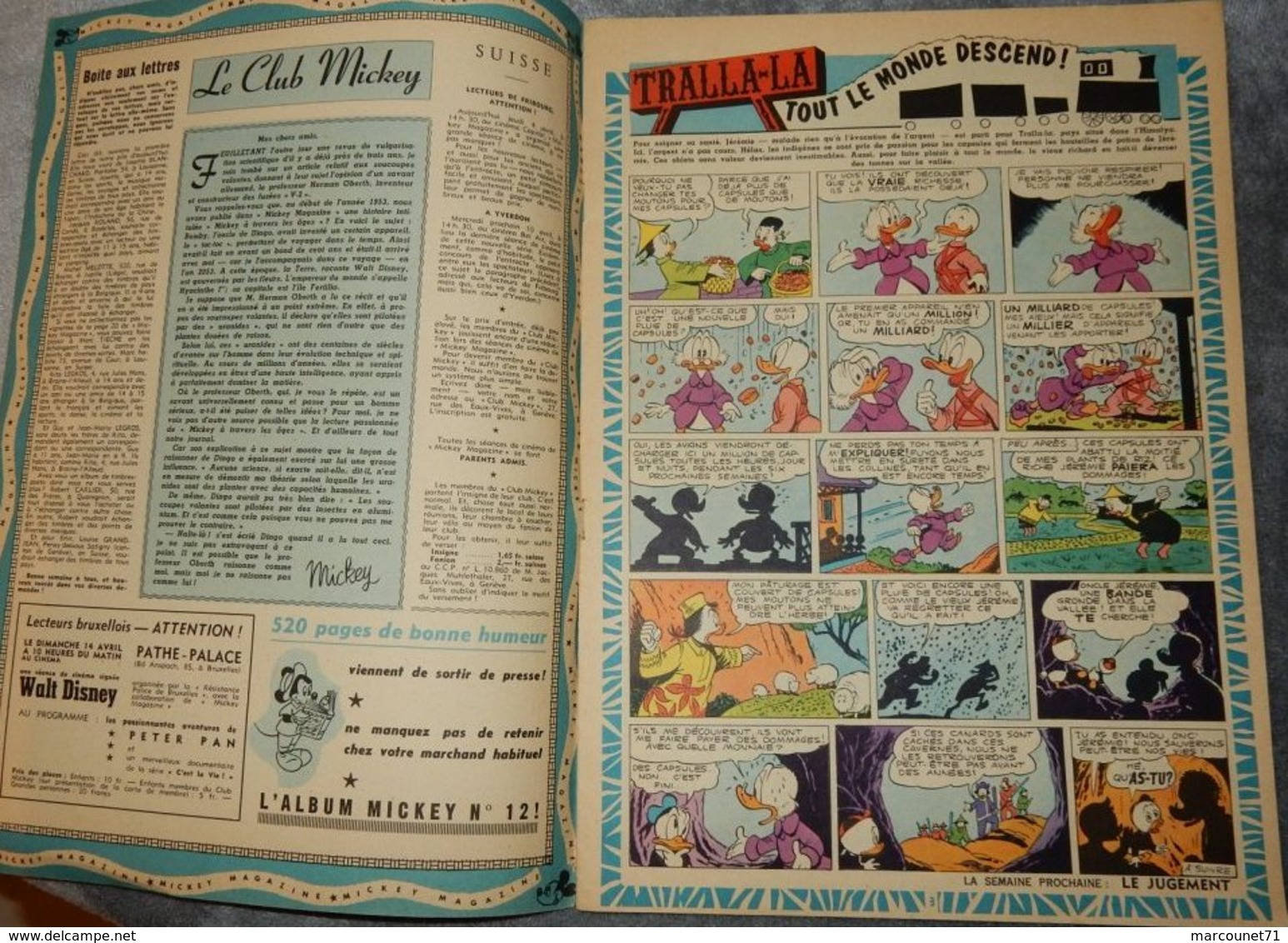 MAGAZINE MICKEY N°339 4 AVRIL 1957 - Other & Unclassified