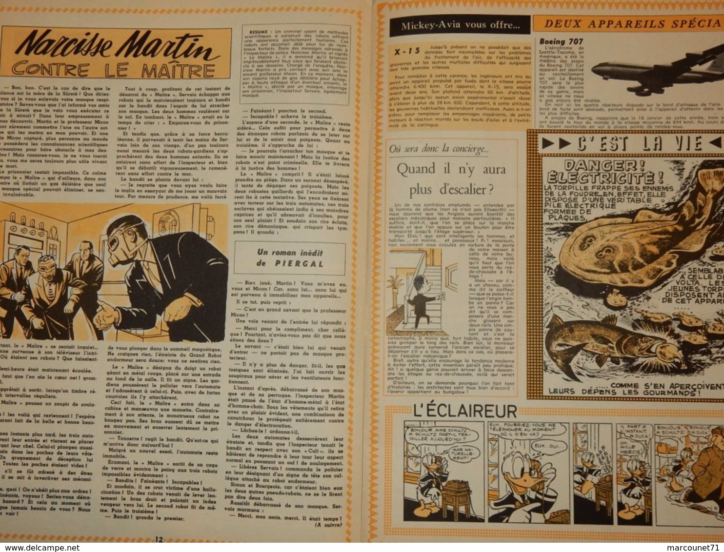MAGAZINE MICKEY N°339 4 AVRIL 1957 - Other & Unclassified
