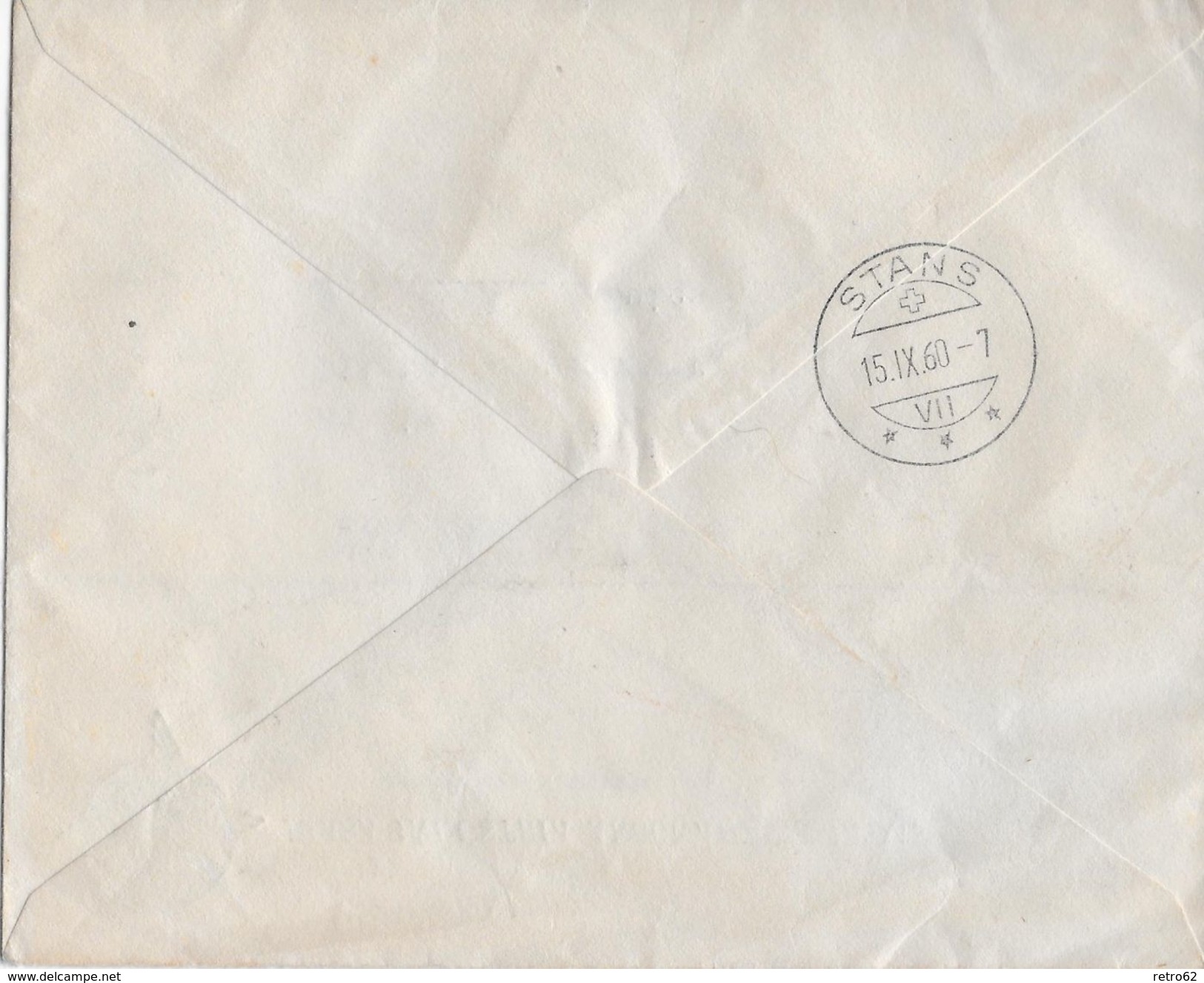 RIO DE JANEIRO1960 - Registrada-Letter Via Aérea To Pilatus Flugzeugwerke Stans - Lettres & Documents