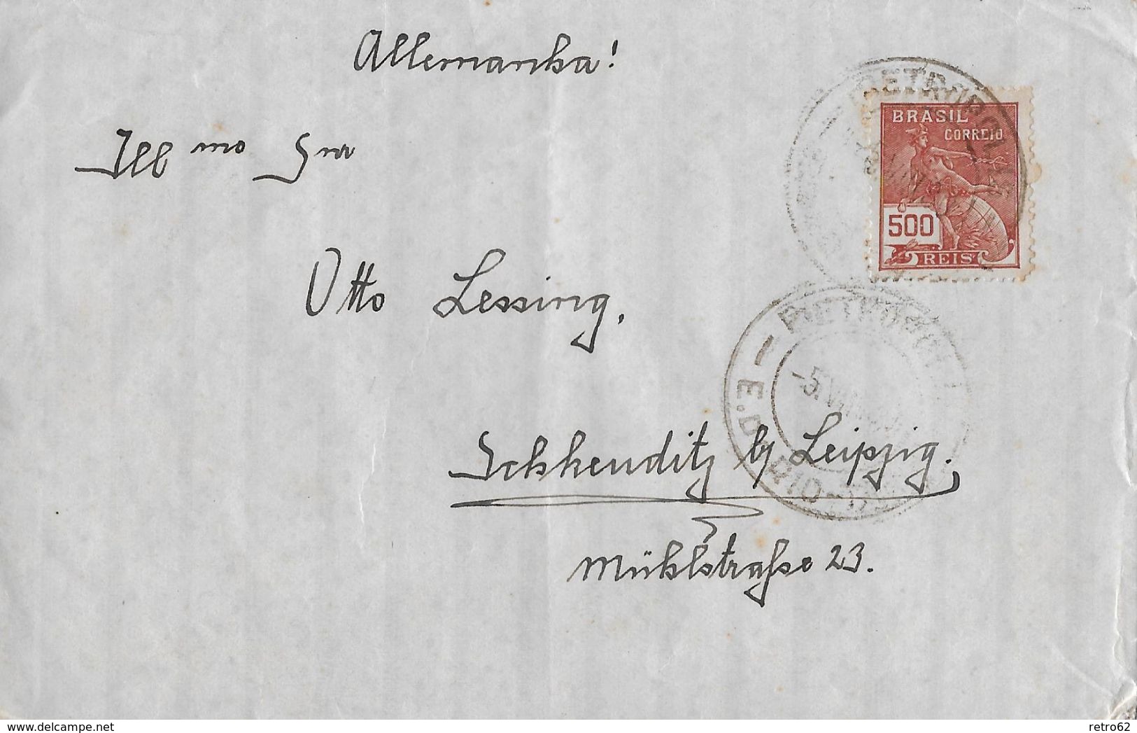 PETROPOLIS 1930 - Letter To Leipzig Allemanja - Lettres & Documents