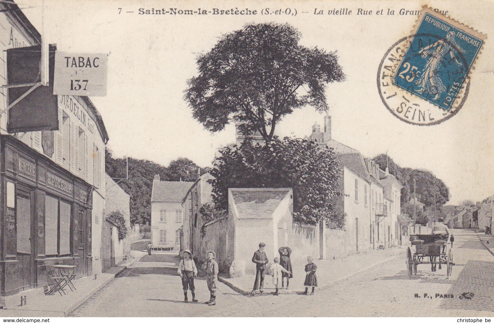 CPA Saint Nom La Bretèche, La Vieille Rue Et La Grande Rue (pk39140) - St. Nom La Breteche