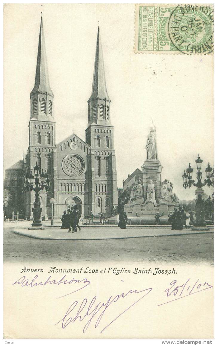 ANVERS - Monument Loos Et L'Eglise Saint-Joseph - Antwerpen