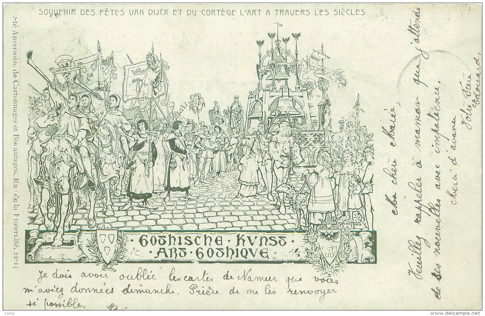 Souvenir Des Fêtes VAN DIJCK Et Du Cortège L'art à Travers Les Siècles - Antwerpen