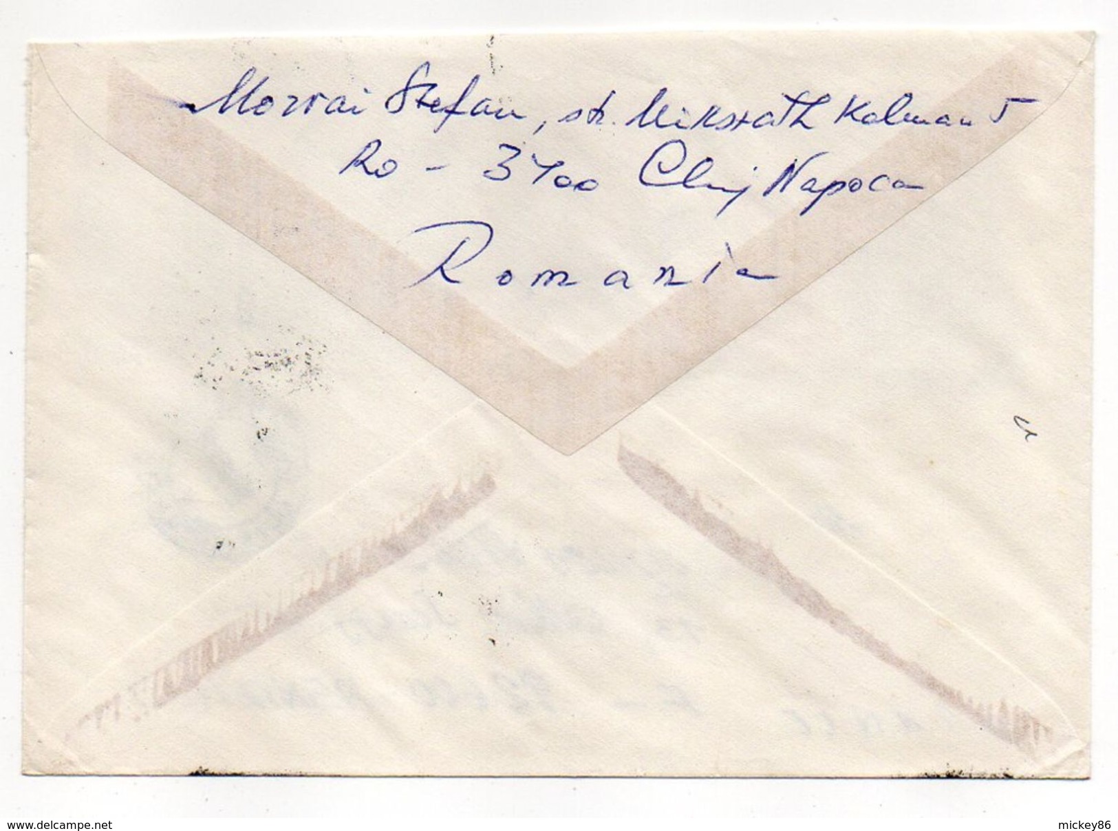 Roumanie-1992-Lettre De CLUJ-NAPOCA Pour ASNIERES-92(France) -beaux Timbres  -cachet CLUJ - Lettres & Documents