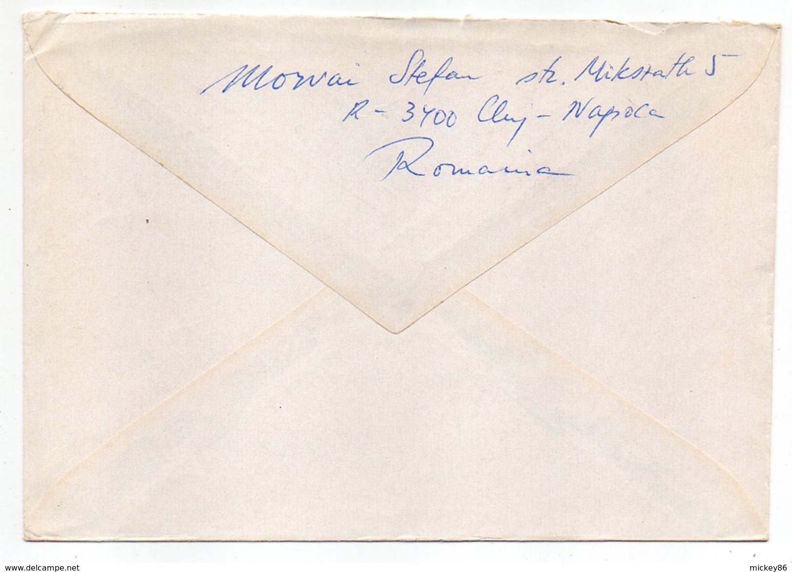 Roumanie-1978-Lettre De CLUJ-NAPOCA Pour ASNIERES-92(France) -Composition De Timbres -cachet CLUJ- - Brieven En Documenten