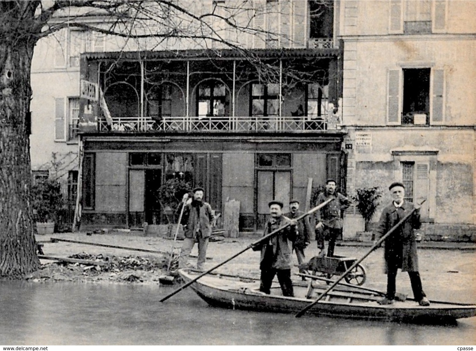 CPA 94 St SAINT-MAUR - Les Inondations De La Marne (Février 1910) Restaurant Emile à La Passerelle ° Photo Reitter 1798 - Saint Maur Des Fosses