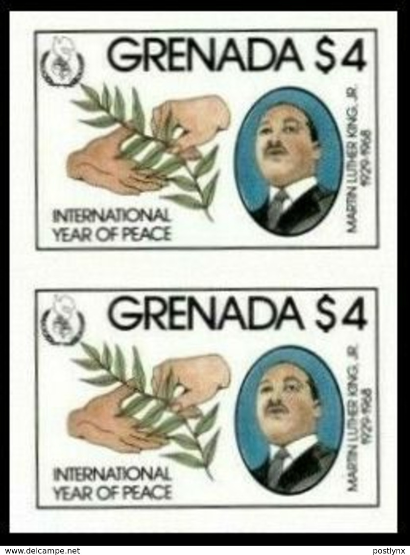 GRENADA 1986 Dr.Martin Luther King IYP $4 IMPERF.PAIR - Martin Luther King