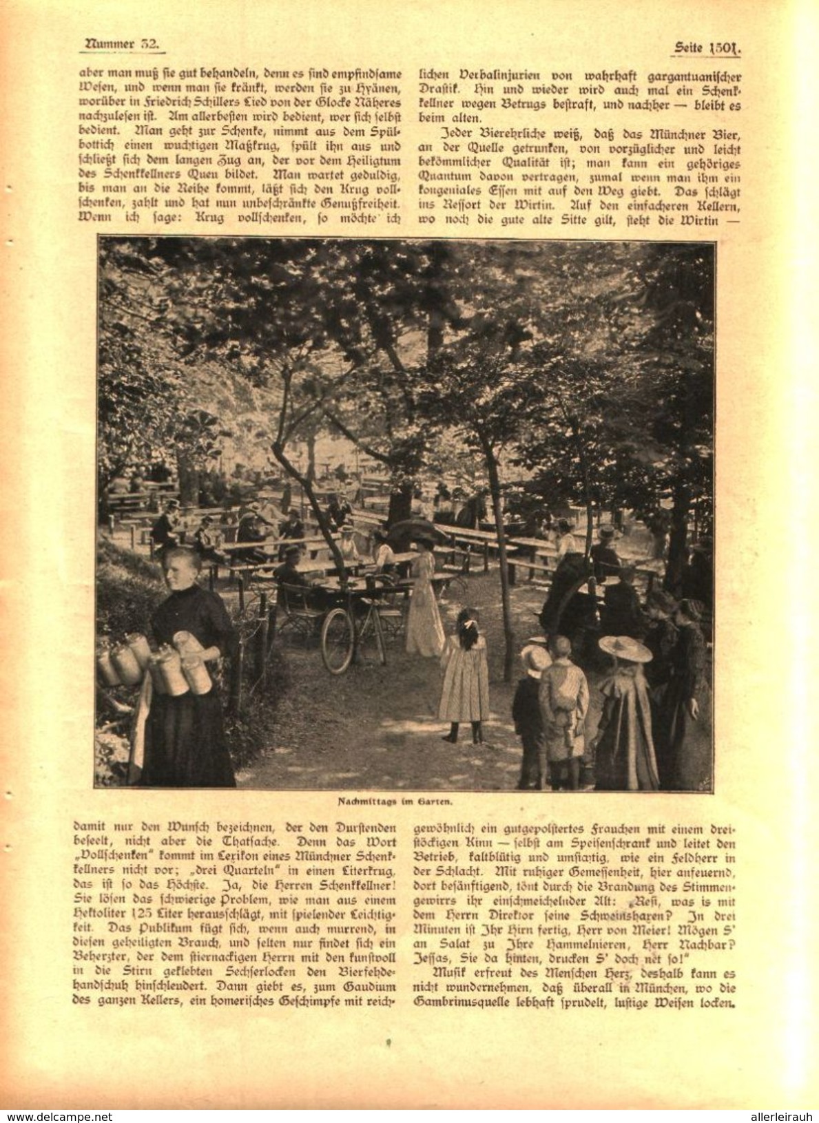 Münchner Kellerleben,  Aus Dem "Goldenen Westen" (Californien)  / Artikel, Entnommen Aus Zeitschrift/ 1902 - Otros & Sin Clasificación