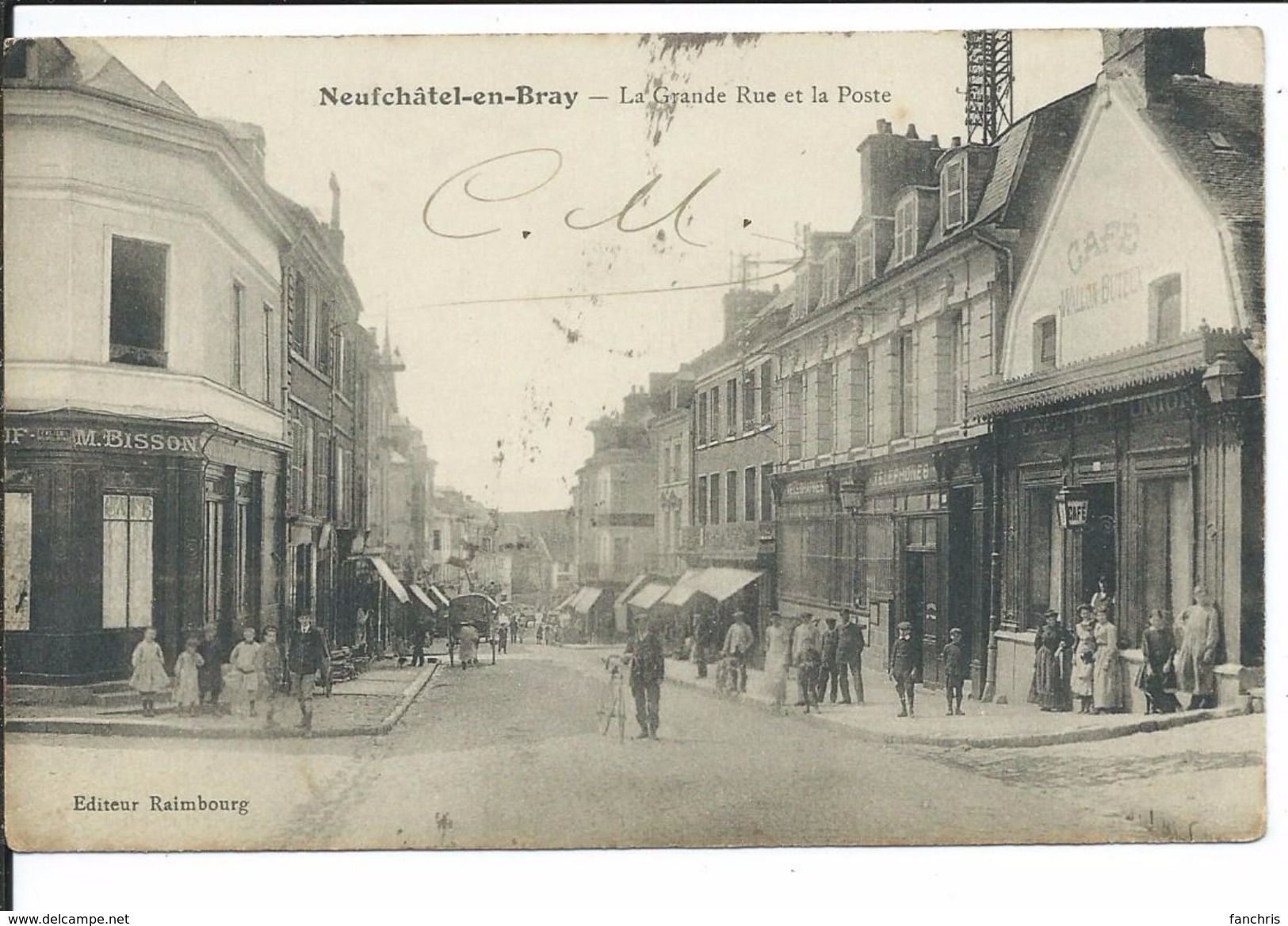 Neufchâtel-en-Bray-La Grande Rue Et La Poste - Neufchâtel En Bray