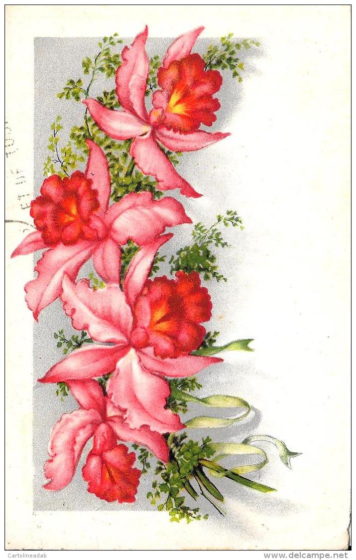 [DC10772] CPA - FIORI - Viaggiata - Old Postcard - Flowers