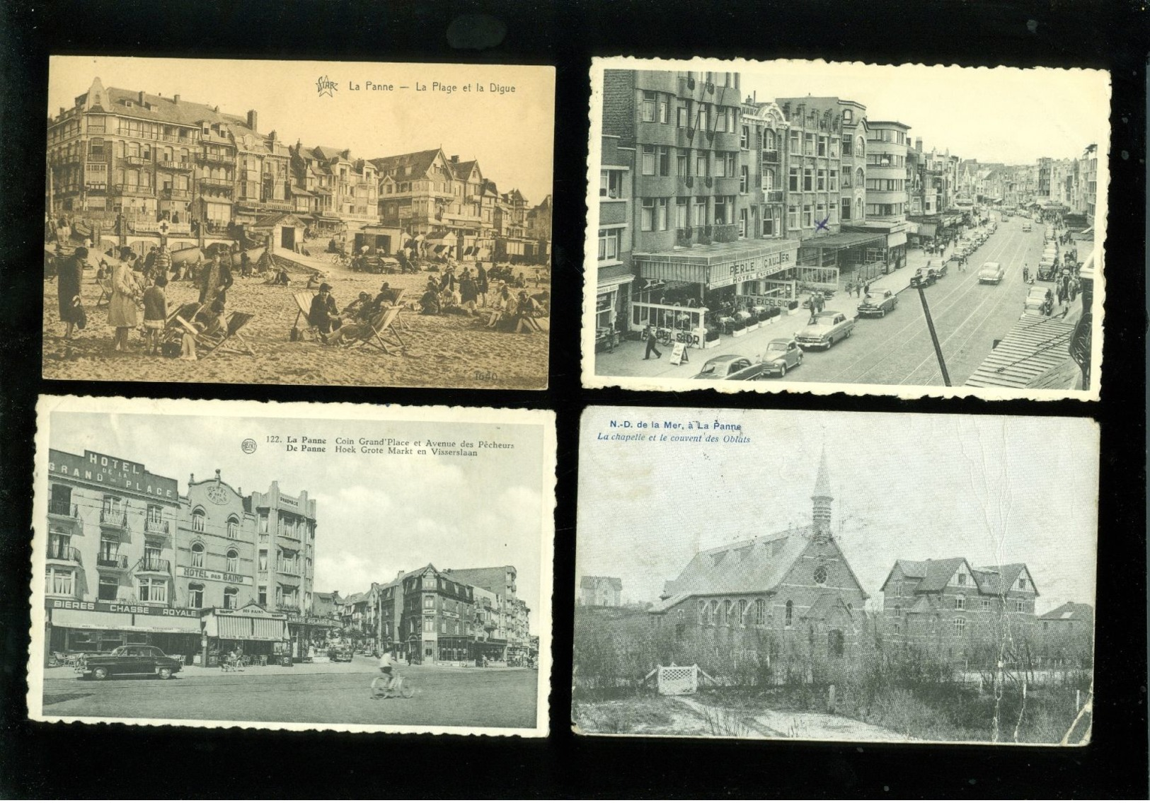 Lot de 60 cartes postales de Belgique La Panne la côte  Lot van 60 postkaarten van België De Panne kust - 60 scans