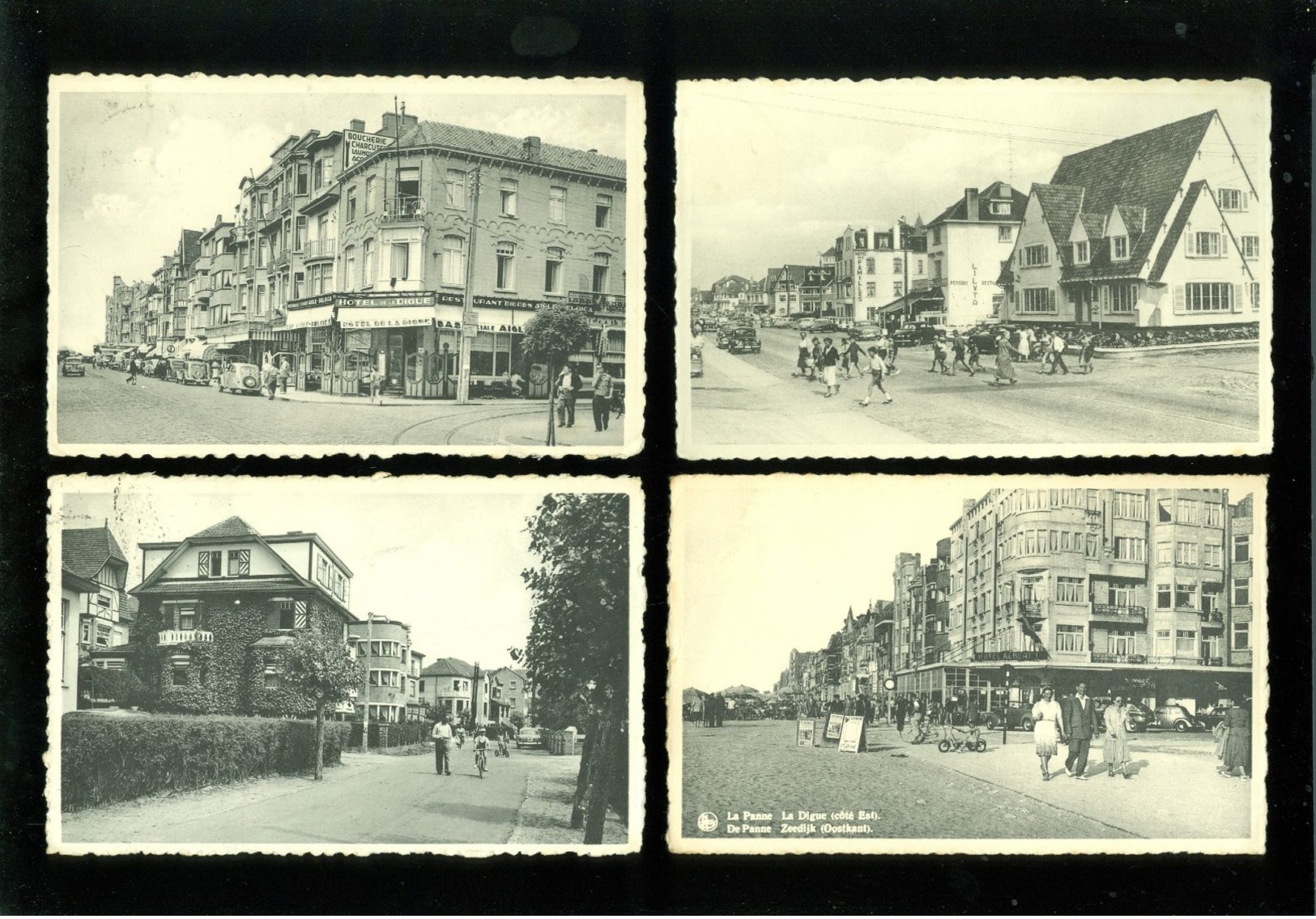 Lot de 60 cartes postales de Belgique La Panne la côte  Lot van 60 postkaarten van België De Panne kust - 60 scans