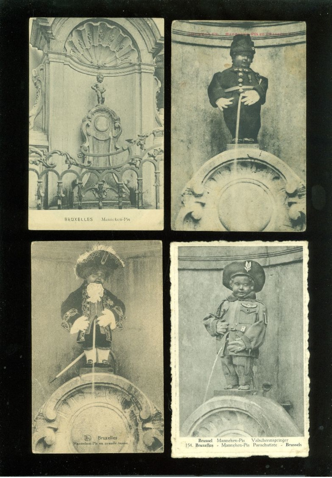 Beau lot de 60 cartes postales de " Manneken Pis "   Mooi lot van 60 postkaarten van " Manneken Pis "  - 60 scans