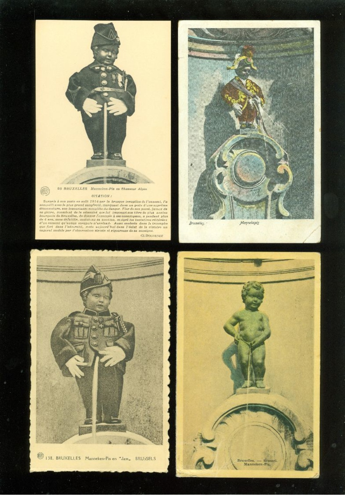 Beau lot de 60 cartes postales de " Manneken Pis "   Mooi lot van 60 postkaarten van " Manneken Pis "  - 60 scans