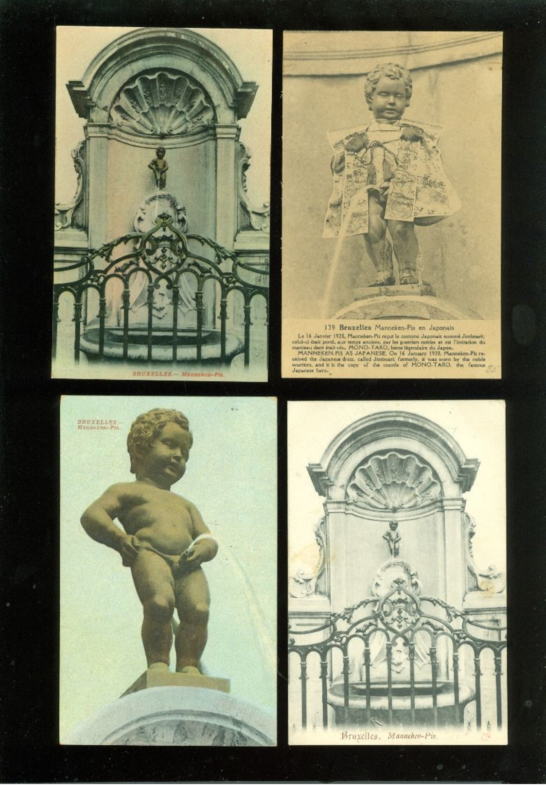 Beau lot de 60 cartes postales de " Manneken Pis "   Mooi lot van 60 postkaarten van " Manneken Pis "  - 60 scans