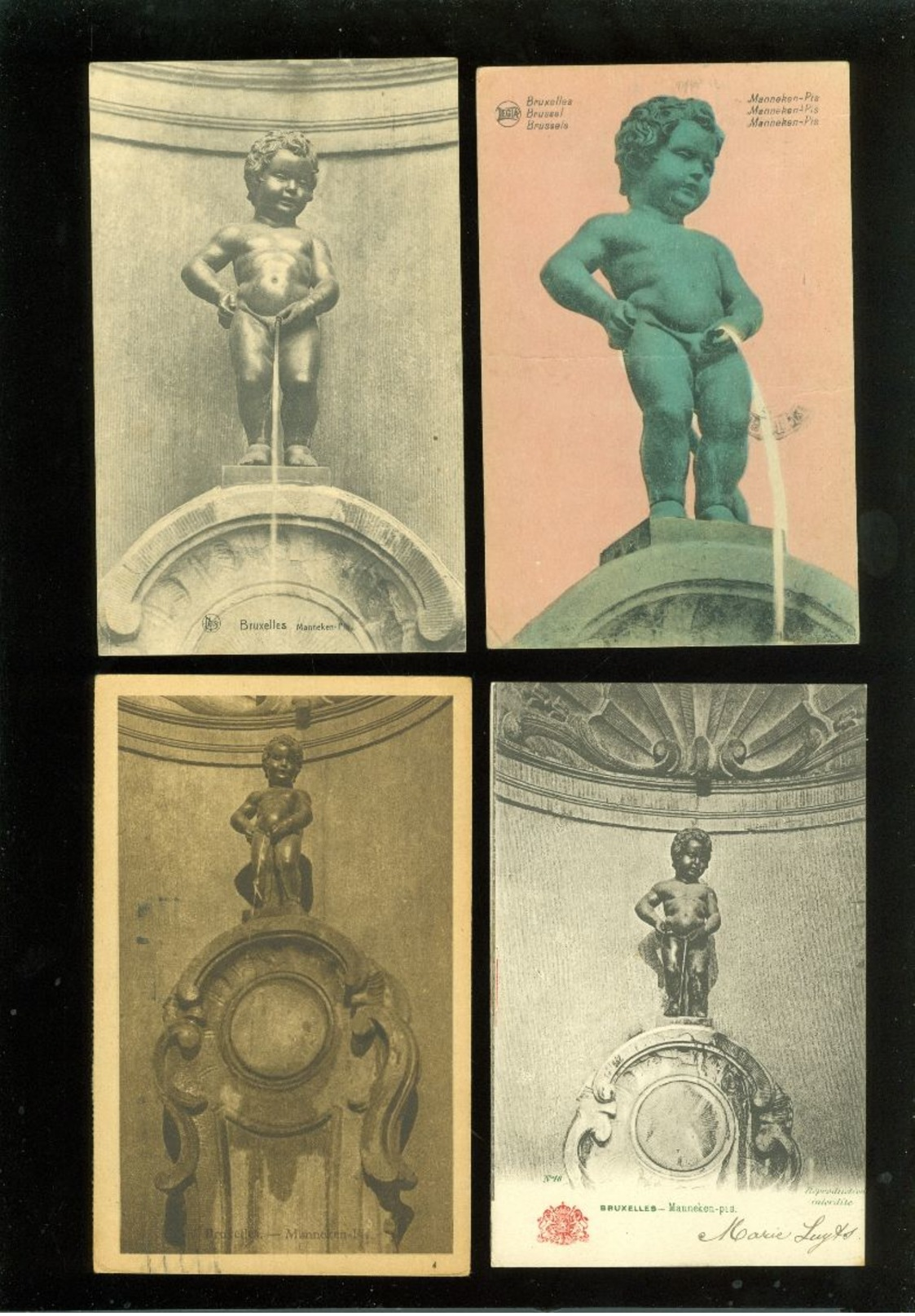 Beau lot de 60 cartes postales de " Manneken Pis "   Mooi lot van 60 postkaarten van " Manneken Pis "  - 60 scans