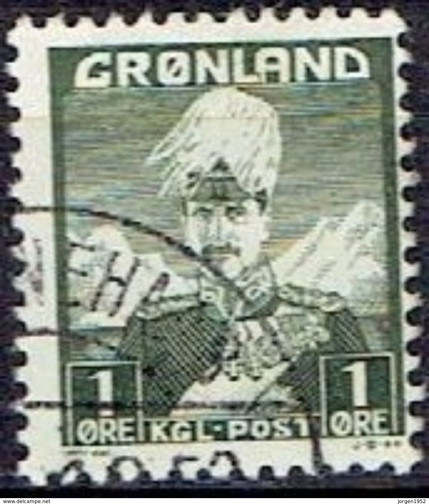 GREENLAND  # FROM 1938  STAMPWORLD 1A TYPE II - Gebruikt