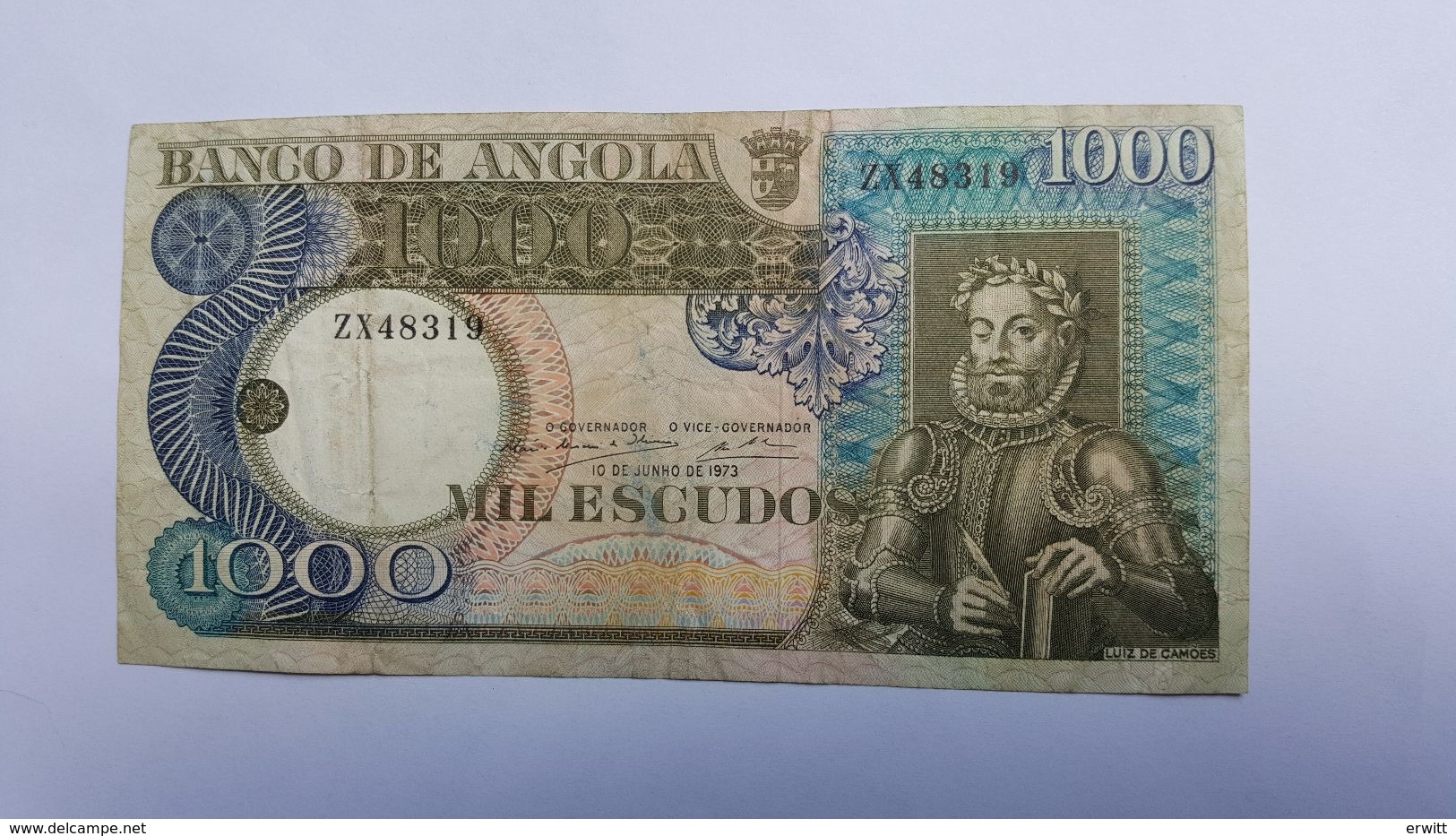 ANGOLA 1000 ESCUDOS 1973 - Angola