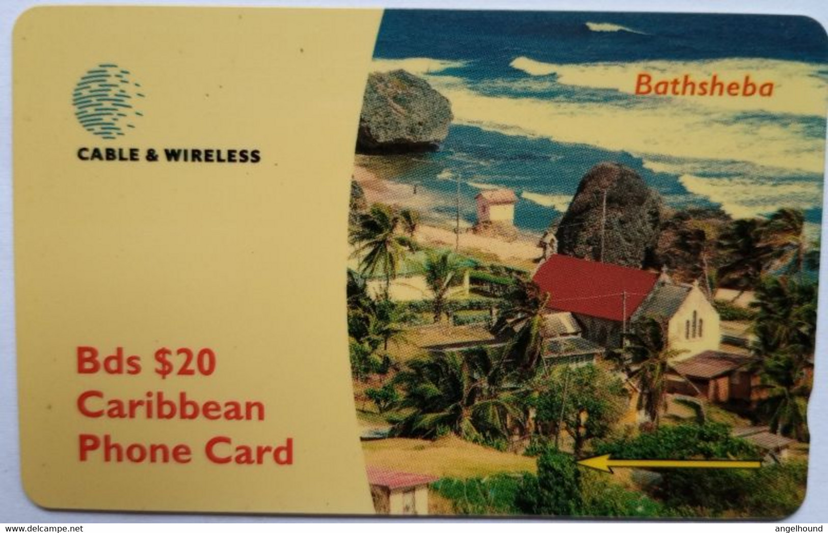 Barbados Cable And Wireless Bds $20 263CBDG   " Bathsheba " - Barbades