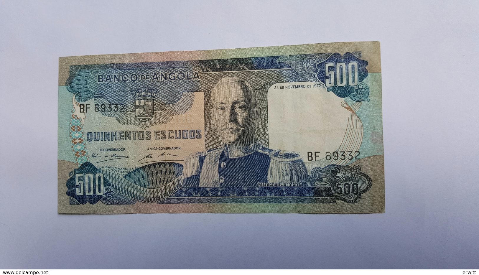 ANGOLA 500 ESCUDOS 1972 - Angola