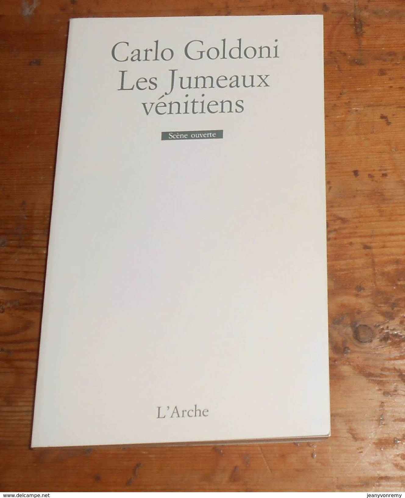 Les Jumeaux Vénitiens. Carlo Goldoni. 1996. - Autres & Non Classés