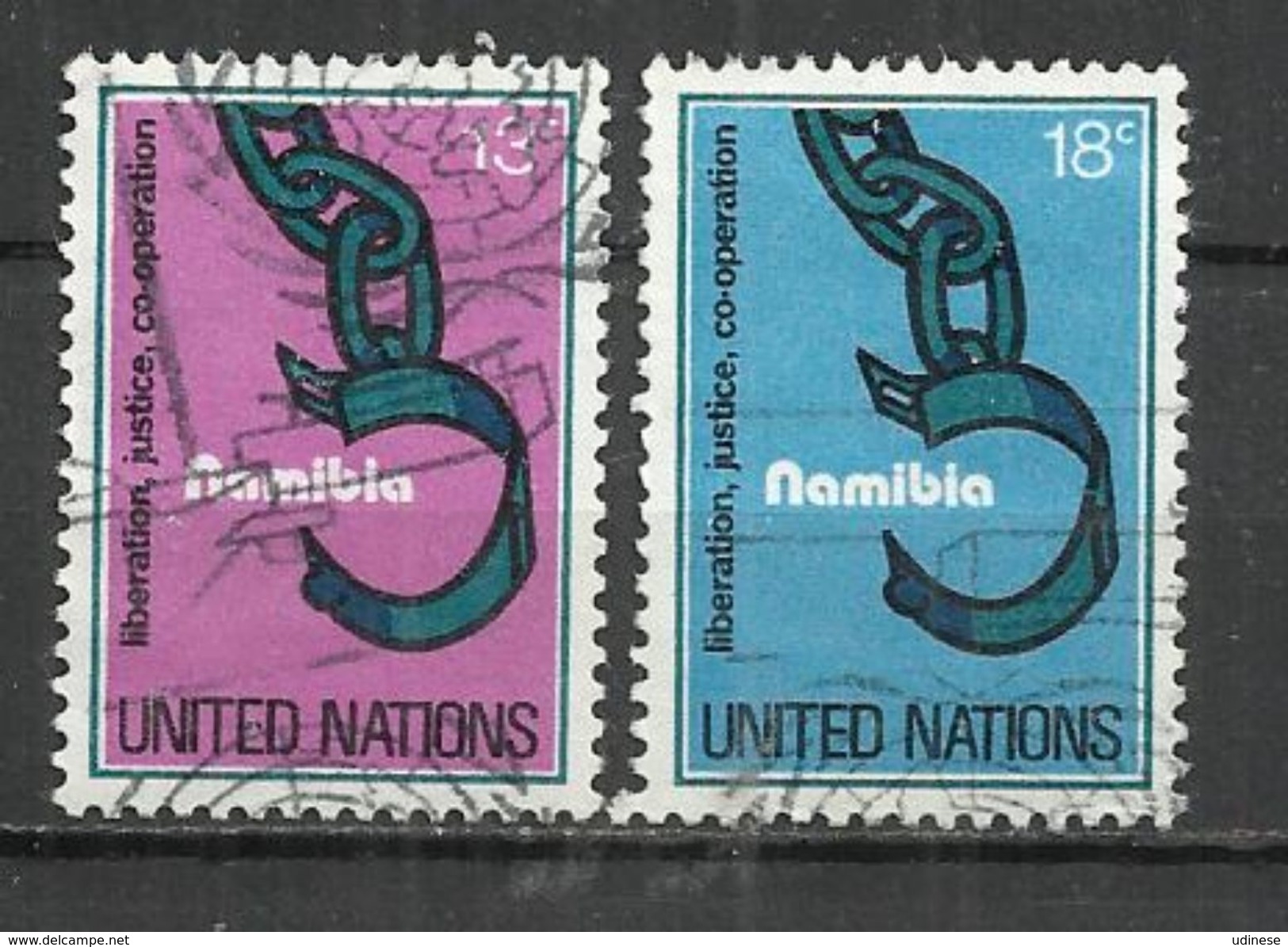 UNITED NATIONS NEW YORK OFFICES 1978 - NAMIBIA - CPL. SET - USED OBLITERE GESTEMPELT USADO - Used Stamps