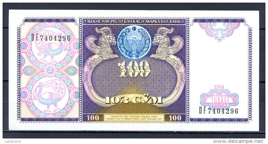 460-Ouzbekistan Billet De 100 Sum 1994 DF740 - Ouzbékistan