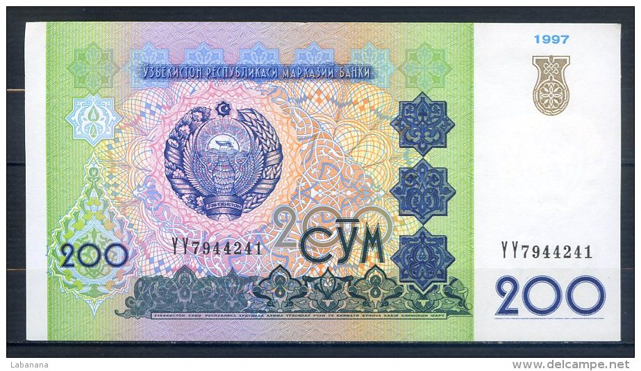 506-Ouzbekistan Billet De 200 Sum 1997 YY794 - Ouzbékistan