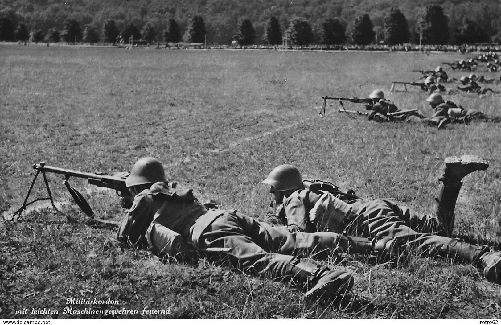 MILITÄR FELDPOST - 1943 INF.PARK.KP 13, Militärkordon Mit MG Feuernd - Sonstige & Ohne Zuordnung