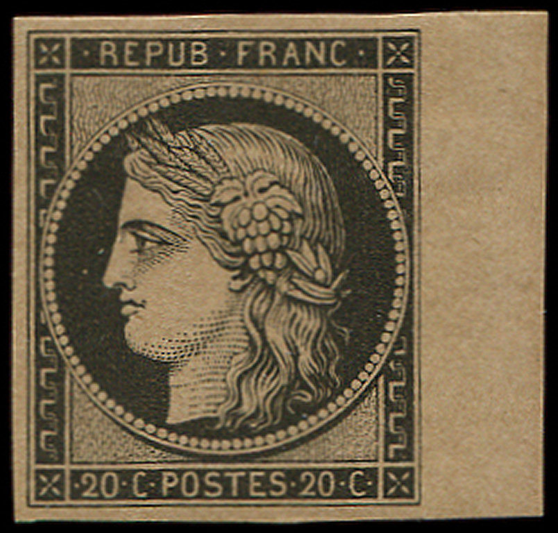 * EMISSION DE 1849 - *    R3f  20c. Noir Sur Jaune, REIMPRESSION, Bdf, TB - 1849-1850 Cérès