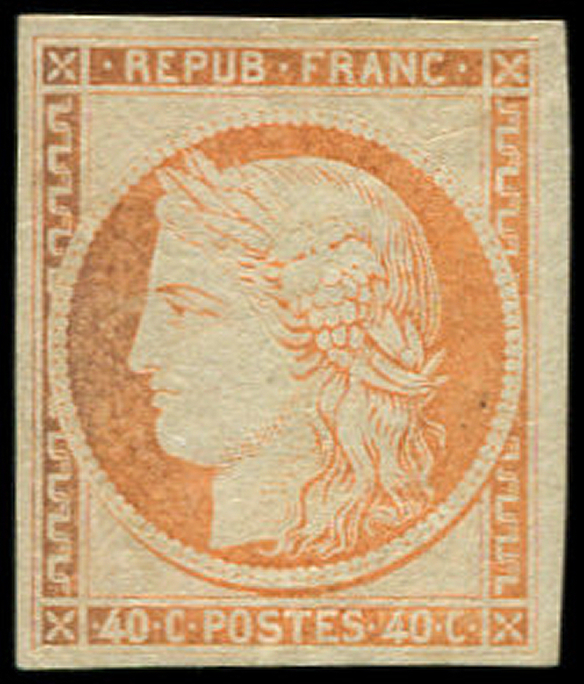 * EMISSION DE 1849 - *    R5g  40c. Orange, REIMPRESSION, TB - 1849-1850 Cérès