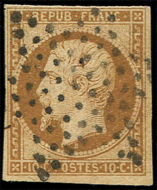PRESIDENCE -  9a   10c. Bistre Brun, Obl. ETOILE, TB - 1852 Louis-Napoléon