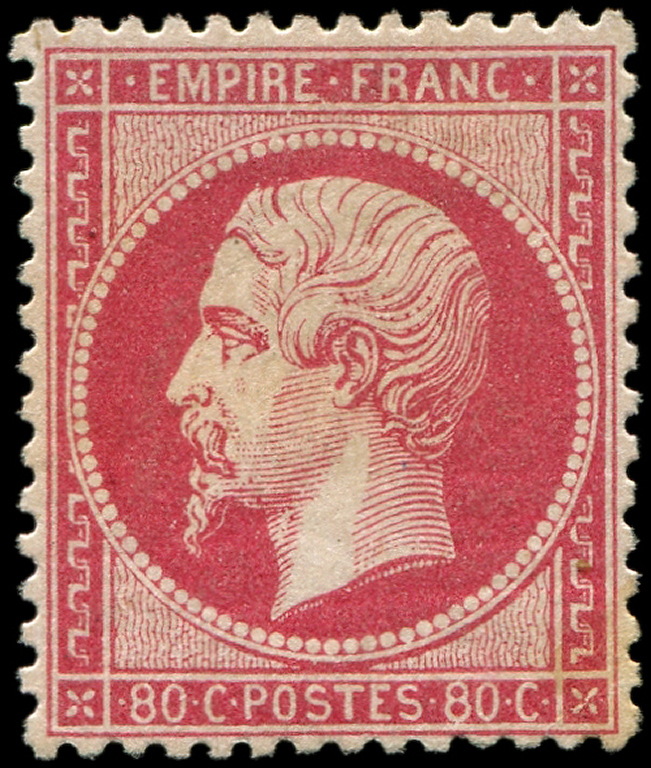 * EMPIRE DENTELE - *    24   80c. Rose, Bon Centrage, TB - 1862 Napoléon III