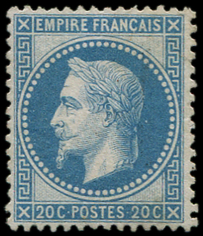 * EMPIRE LAURE - *    29A  20c. Bleu, T I, Frais Et TB - 1863-1870 Napoléon III Lauré