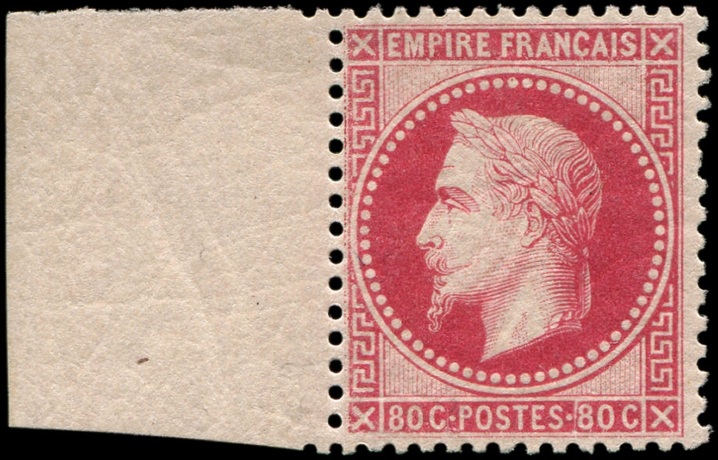 ** EMPIRE LAURE - **   32a  80c. Rose Carminé, Bdf, Bien Centré, Superbe - 1863-1870 Napoléon III Lauré