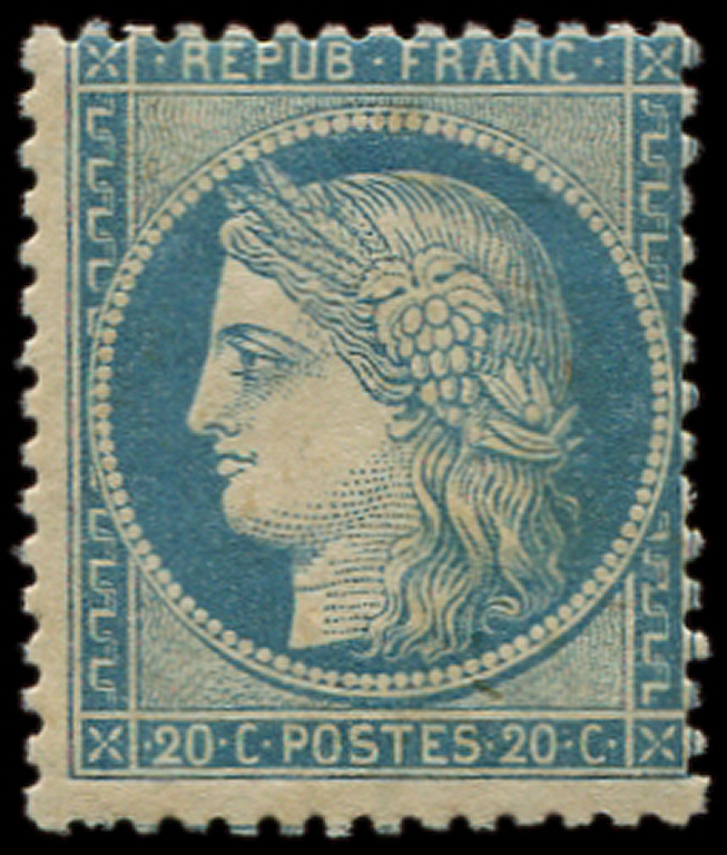 ** SIEGE DE PARIS - **   37   20c. Bleu, Centrage Courant, TB - 1870 Siège De Paris