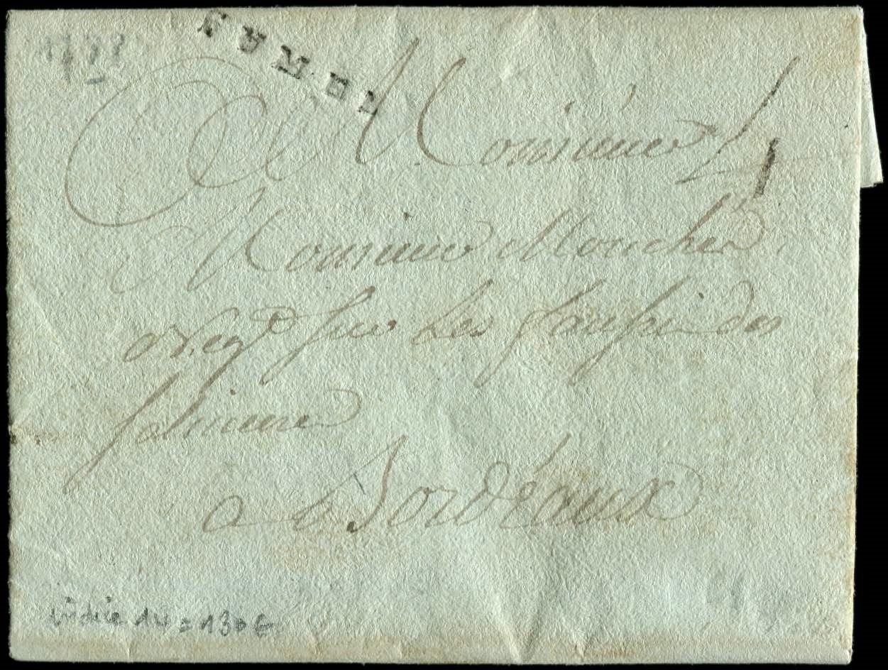 Let OBLITERATIONS PAR DEPARTEMENTS - Let  45/LOT & GARONNE MP FUMEL Sur LAC De 1788, TB - 1849-1876: Période Classique