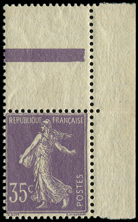 ** EMISSIONS DU XXème SIECLE - **   136   Semeuse Chiffres Maigres, 35c. Violet Clair, T IIA, Cdf, Bien Centré, TTB - Neufs