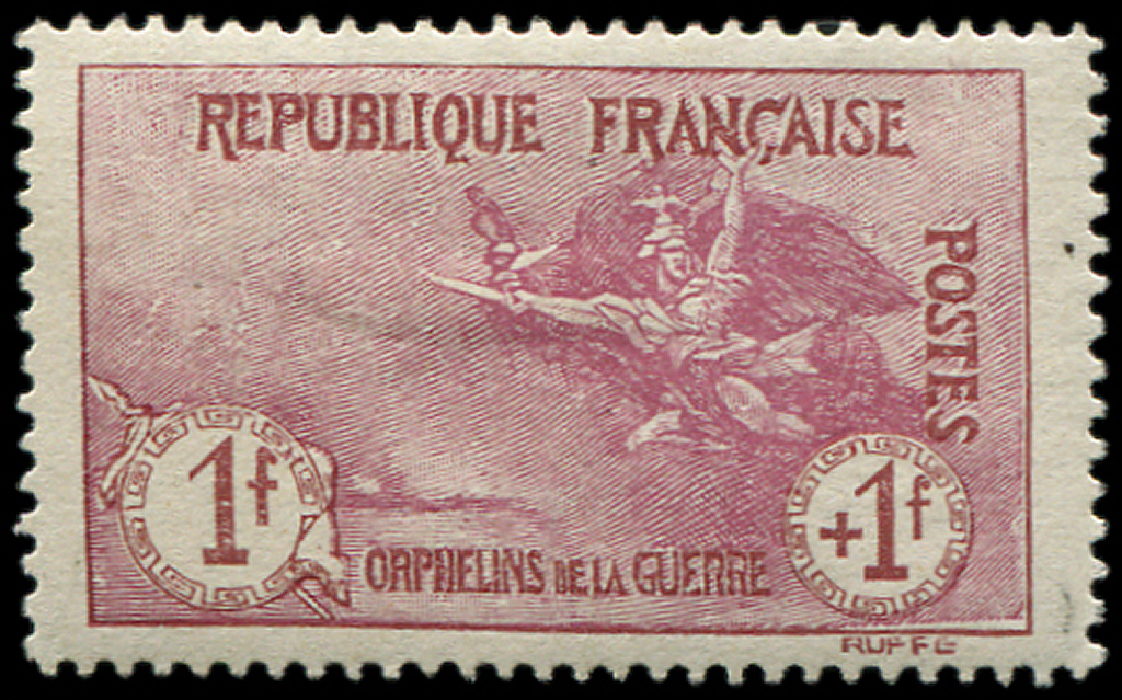 * EMISSIONS DU XXème SIECLE - *    154   1ère Série Orphelins,  1f. + 1f. Carmin, TB - Neufs