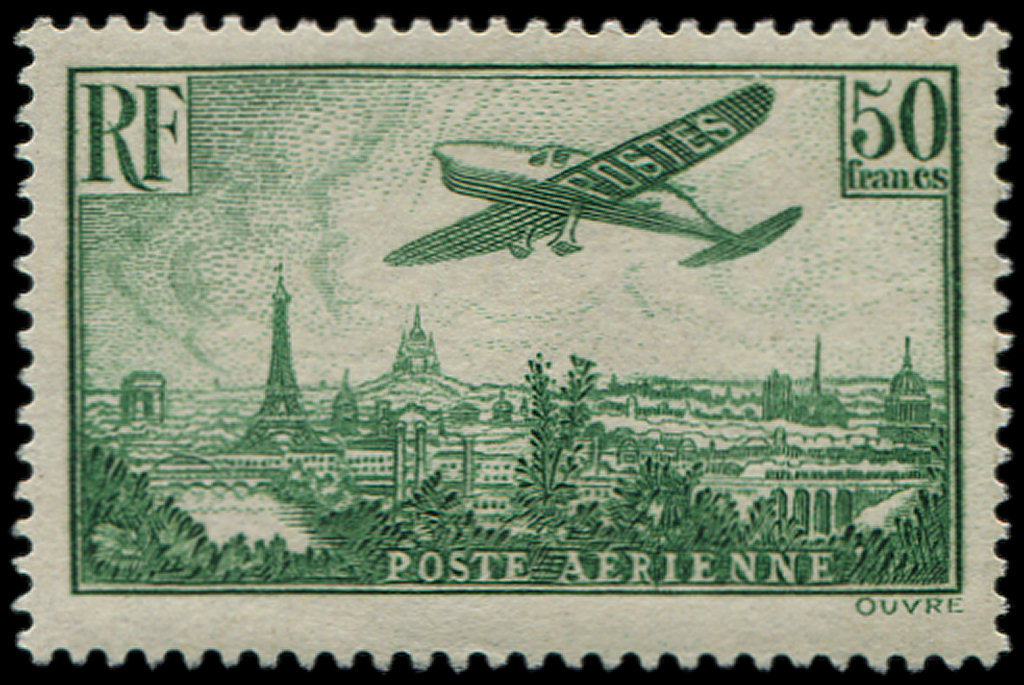 * POSTE AERIENNE - *    14  50f. Vert-jaune, TB - 1927-1959 Neufs