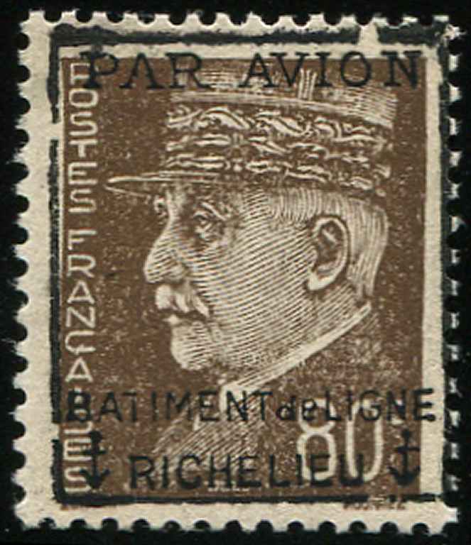 ** Poste Aérienne Militaire - **    11 : Pétain, 80c. Brun, TB. C - Poste Aérienne Militaire