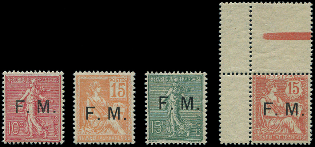 ** FRANCHISE MILITAIRE - **   1/4 Mouchon Et Semeuse Lignée, TB - Timbres De Franchise Militaire